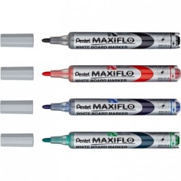 Набор маркеров для белых досок PENTEL MWL5S-4N 4шт./уп. + губка