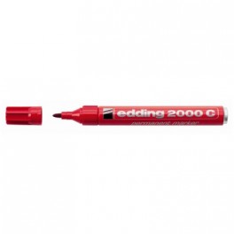 Маркер перманентный EDDING E-2000C/2 красный 1,5-3мм металл.корп.