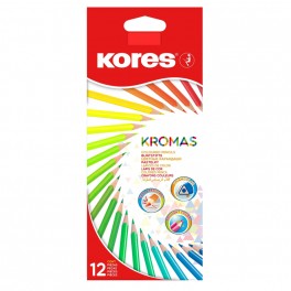 Карандаши цветные 12цв 3-гран Kores Kromas 93391