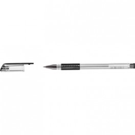 Ручка гелевая G-009 0,5мм черный,конус. наконечник,манжета