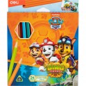 Карандаши цветные Deli Paw Patrol трехгран,заточен,24цв/наб,картон EC116-24