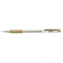 Ручка гелевая Hybrid gel Grip K118-X, золото, 0,4мм