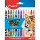 Фломастеры Maped COLOR'PEPS ANIMALS смываемые,12цв/наб,845403