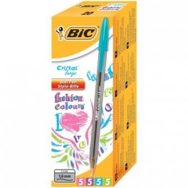 Ручка шариковая BIC Cristal Fashion 4 цвета по 5 шт 1,2мм Франция.