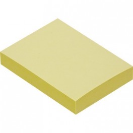Блок-кубик с клеевым краем 38х51мм 100 л желтый