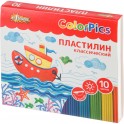 Пластилин классический №1 School ColorPics набор 10 цв 200 г со стеком