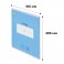 Тетрадь школьная А5, 12 л.клетка, Интенсив Голубой, 10шт/уп арт.1711047