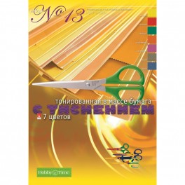 Набор для творчества цв. бумага с фактур.тиснением.,а4,7л.,7цв.,11-407-197
