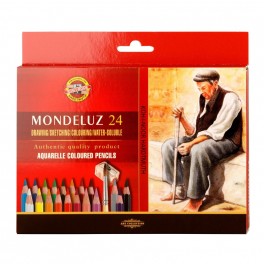 Карандаши акварельные MONDELUZ OLD MAN 3711 24цв/наб картон.уп 3711024003KZ