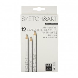 Карандаш чернографитный SKETCH&ART 4В, 3,5мм 21-0064/04