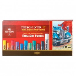 Пастель сухая худож. TOISON D`OR EXTRA SOFT 8552 12цв/наб карт 8552012001KZ