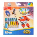 Пастель масляная Deli  Super Wings набор 24 цвета EC009-24