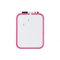 Доска магнитно-маркерная 21,6х27,9 планшет BI-Office СLK010314 розовая рама