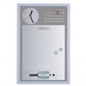 Доска магнитно-маркерная 30х45 часы+планинг BI-OFFICE CG016752 серый