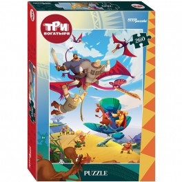 Пазл (мозаика) puzzle 260 Три богатыря и Пуп Земли (Мельница), 95158