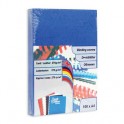 Обложки для переплета картонные ProfiOffice 100шт./уп. синие Кожа