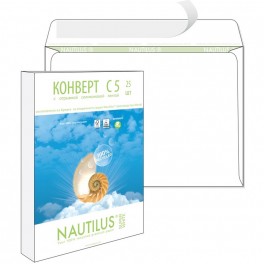 Конверт Nautilus ЭКО С5 162х229мм стрип 80г 25шт/уп