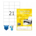 Этикетки самоклеящиеся HERMA TOPSTICK 70х42,3 21мм шт/л А4 (100л/уп.) 8708