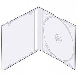 Бокс для CD/DVD дисков Slim Box, 5 шт, VS, прозрачный, CDB-sl-T5