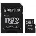 Карта памяти Kingston microSDHC 32GB Class 4(SDC4/32GB)