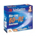Носители информации Verbatim BD-RE 25 GB 2x JC/5 (43615)
