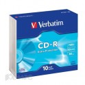 Носители информации Verbatim CD-R 700Mb 52x Slim/10 43415 Extra Protect