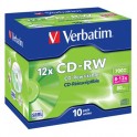 Носители информации Verbatim CD-RW 700Mb 12х Jewel/10 43148 Hi-speed