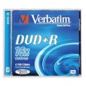 Носители информации Verbatim DVD+R 4,7Gb 16х Jewel/1 43496