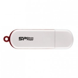 Флеш-память Silicon Power LuxMini 320, 8Gb, USB 2.0, бел, SP008GBUF2320V1W