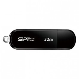 Флеш-память Silicon Power LuxMini 322, 32Gb, USB 2.0, чер, SP032GBUF2322V1K