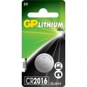 Батарея GP CR2016, 3V, литий, бл/1 GPCR2016-7CR1