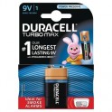 Элементы питания DURACELL TurboMax Батарейка 9V 6LR61 1шт