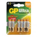 Элементы питания GP Ultra AAА, 6 шт/бл. GPPCA24AU019