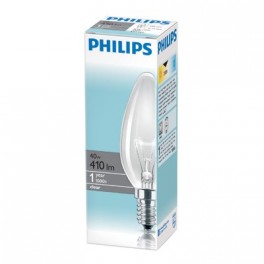 Электрич.лампа Philips свеча/прозрачная 40W E14 CL/B35 (10/100)