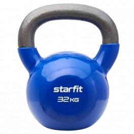 Гиря виниловая STARFIT DB-401 32 кг, темно-синий, УТ-00018841