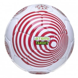 Мяч футбольный ATEMI TARGET, PVC,бел/красн, р.5,р/ш,окруж 68-70,00-00007870