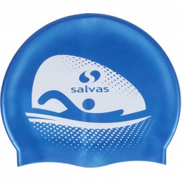 Шапочка для плавания SALVAS Cap, FA065/B силикон, синий