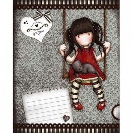 Тетрадь школьная 18л, скрепка, А5, клетка, Gorjuss, GS3/5