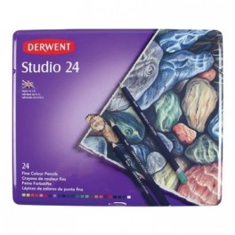 Набор карандашей цветных Derwent Studio 24шт мет упак 32197