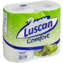 Бумага туалетная LUSCAN Comfort 2-сл.,зелен.с аром.яблока с тисн.,4рул./уп