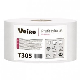 Бумага туалетная д/держ.Veiro Q2 Premium 2сл. 170м 12рул. T305