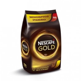 Кофе Nescafe Gold раств.субл.750г пакет