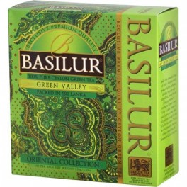 Чай Basilur Green valley Восточная коллекция, 100 пакетиков