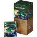 Чай Greenfield Blueberry nights черный со вкусом черники,25пак