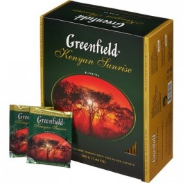 Чай Greenfield Kenyan Sunrise черн.фольгир. 100 пак/уп 0600-09