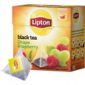 Чай Lipton Grape Raspberry черный пирамидки 20пак/уп