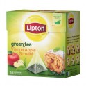 Чай Lipton Green Apple Strudel зеленый, 20 пакетиков