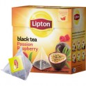 Чай Lipton Passion Raspberry черный пирамидки 20пак/пач