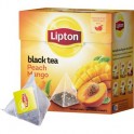 Чай Lipton Peach Mango черный пирамидки 20пак/уп