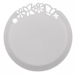 Тарелка одноразовая - блюдо с ажурным краем, бел., 27,3 см., ПП, 3 шт./уп.